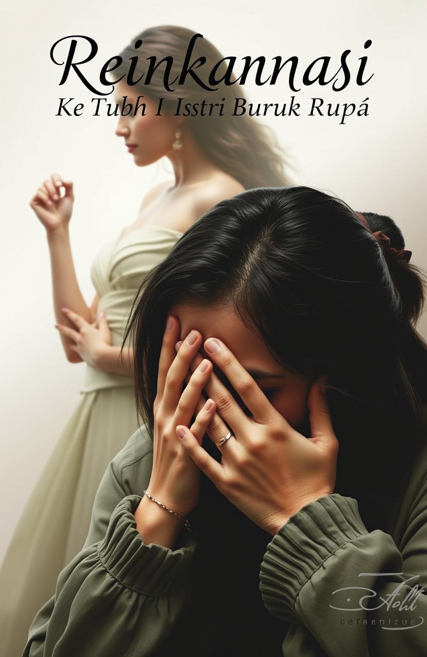 A novel cover for 'Reinkarnasi Ke Tubuh Istri Buruk Rupa'