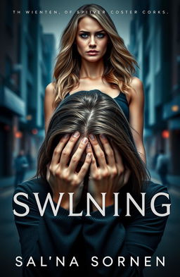 A novel cover featuring a woman in the foreground, crying with her face obscured by her hands, conveying deep emotions of sadness and vulnerability