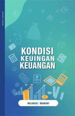 An educational book cover design focusing on financial conditions, featuring a modern and sleek layout