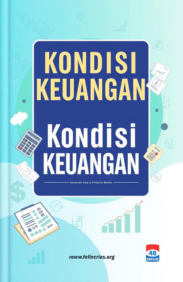 An educational book cover design focusing on financial conditions, featuring a modern and sleek layout