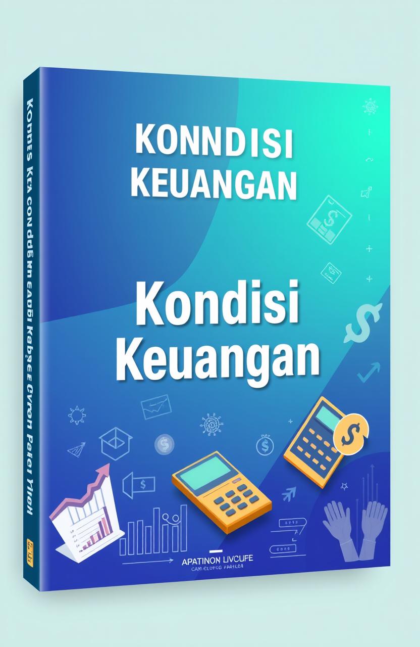 An educational book cover design focusing on financial conditions, featuring a modern and sleek layout