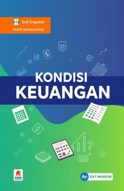An educational book cover design focusing on financial conditions, featuring a modern and sleek layout