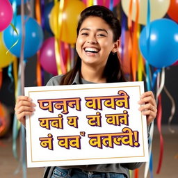 A celebratory image featuring a person smiling widely, holding a large poster or certificate that reads 'رتبه ۵۰۰ کنکور انسانی سال ۱۴۰۴ شدم' in bold, eye-catching letters