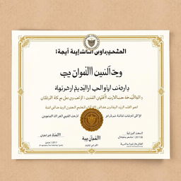 A high-quality, realistic depiction of a bachelor's degree certificate in Agriculture