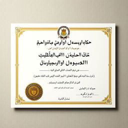 A high-quality, realistic depiction of a bachelor's degree certificate in Agriculture