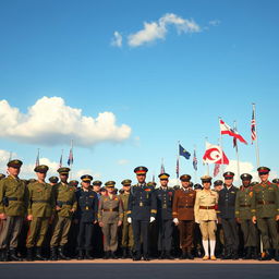 A group of seventy-two individuals in military uniform, standing in formation on a parade ground
