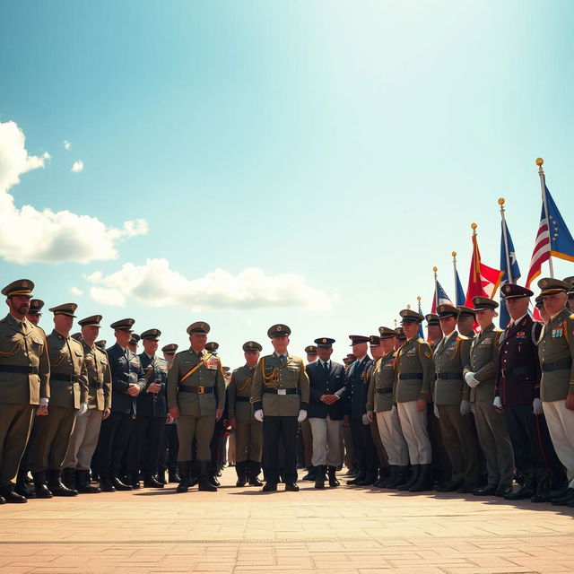 A group of seventy-two individuals in military uniform, standing in formation on a parade ground