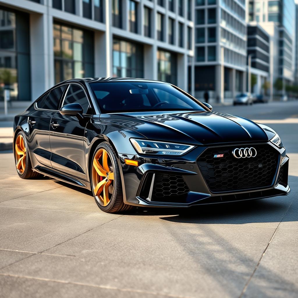 A 2025 Audi RS7 Performance in stunning Nero Nemesis Black paint