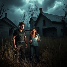 In a desolate, abandoned village, two men and one woman are caught in an adventure filled with adrenaline