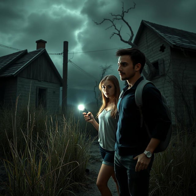 In a desolate, abandoned village, two men and one woman are caught in an adventure filled with adrenaline