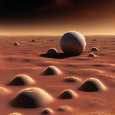 In a distant future, acidophilic bacteria have evolved to thrive in the highly acidic atmosphere of an alien planet.