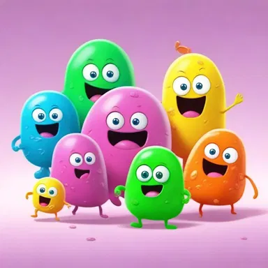 In the animated series 'The Acidophilic Adventures', a group of lovable acidophilic bacteria embark on exciting quests in the human body.