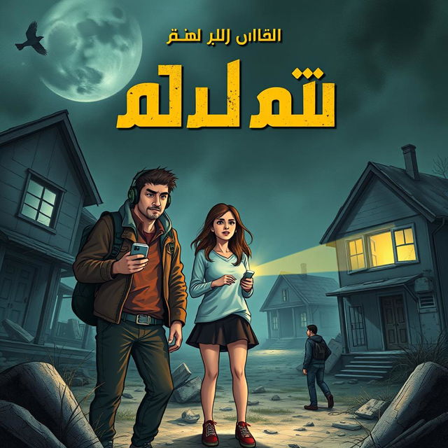 A complete book cover for 'لعنة الظلال: الادرينالين'