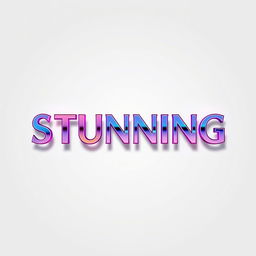 A stunning logo design that features the word 'STUNNING' in an elegant, modern font