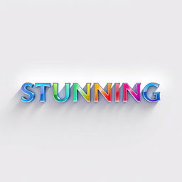 A stunning logo design that features the word 'STUNNING' in an elegant, modern font