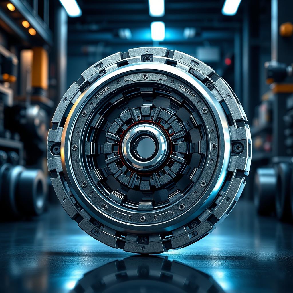 A high-resolution illustration of an Immortal Clutch system designed for trucks, showcasing an array of intricate components