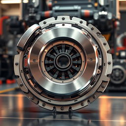 A high-resolution illustration of an Immortal Clutch system designed for trucks, showcasing an array of intricate components