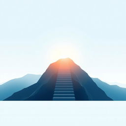 A minimalist and inspiring e-book cover design featuring a soft gradient background in light blue and white, evoking feelings of tranquility and consistency
