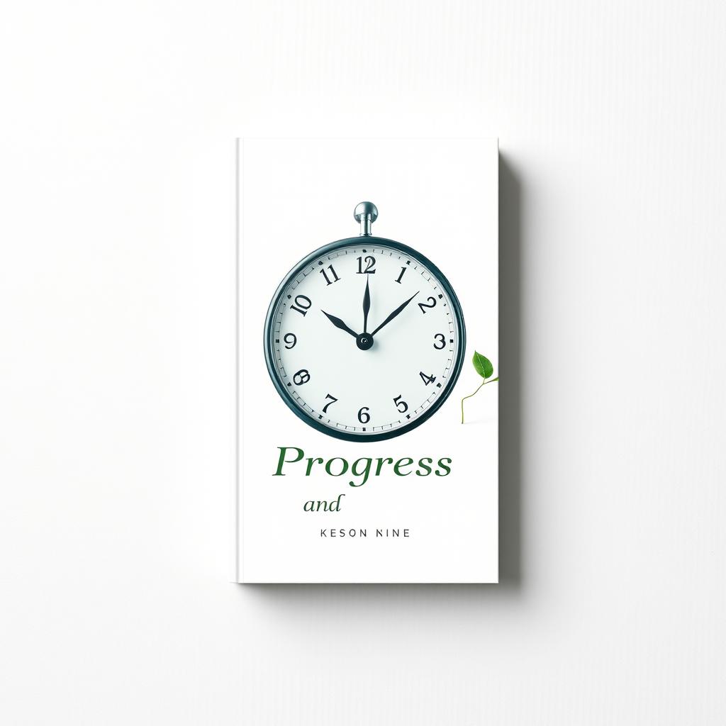 An e-book cover titled 'Symbol of Progress and Persistence' featuring a neutral textured background, either white with subtle lines or light gray