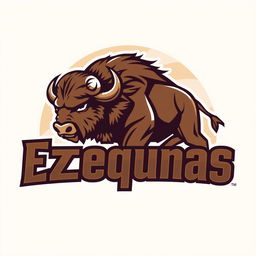 A logo design for a volleyball team named 'Ezequías'