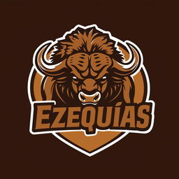 A logo design for a volleyball team named 'Ezequías'