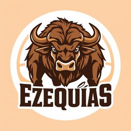 A logo design for a volleyball team named 'Ezequías'
