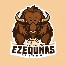 A logo design for a volleyball team named 'Ezequías'