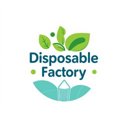 A logo design for a disposable products factory that conveys a sense of health and wellness