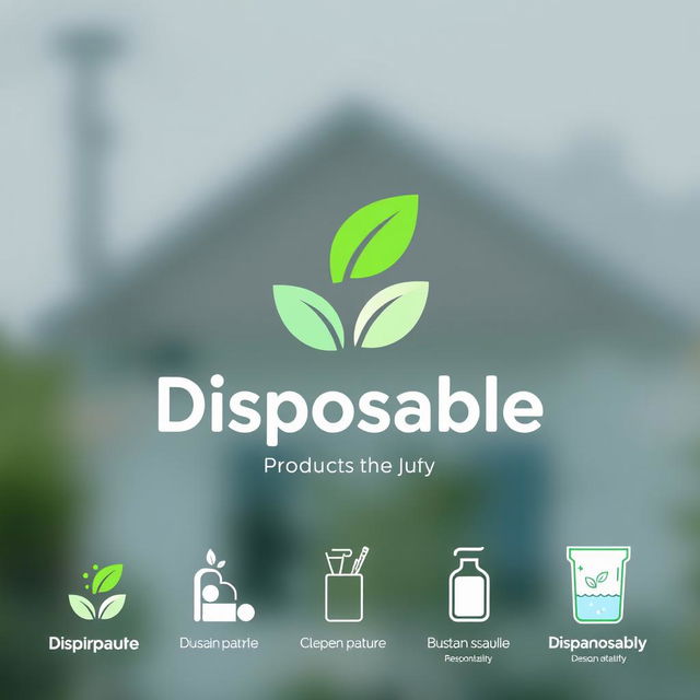 A logo design for a disposable products factory that conveys a sense of health and wellness