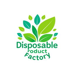A logo design for a disposable products factory that conveys a sense of health and wellness