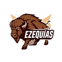 A logo for a volleyball team named 'Ezequías'