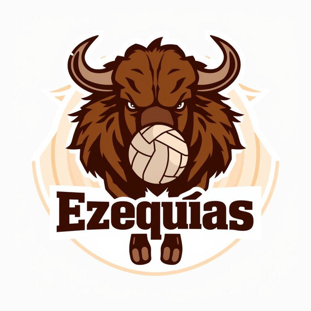A logo for a volleyball team named 'Ezequías'