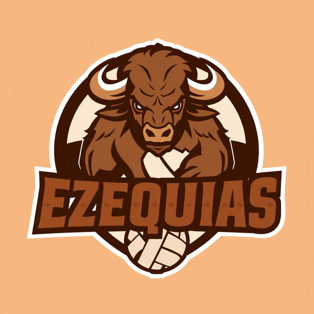 A logo for a volleyball team named 'Ezequías'