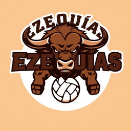A logo for a volleyball team named 'Ezequías'