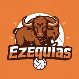 A logo for a volleyball team named 'Ezequías'