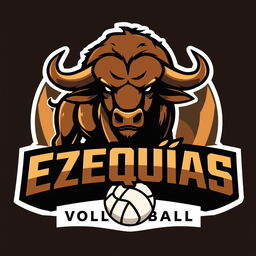 A logo for a volleyball team named 'Ezequías'
