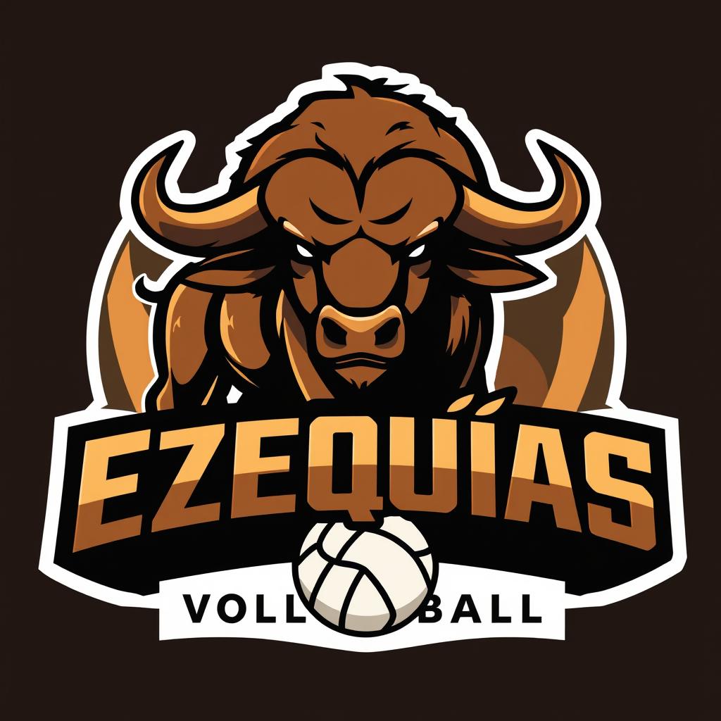 A logo for a volleyball team named 'Ezequías'