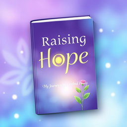 A beautifully designed book cover for 'Raising Hope: My Journey with Cerebral Palsy'