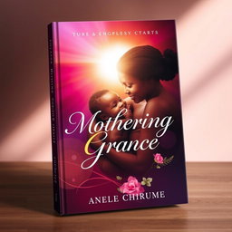 An enchanting book cover for 'Mothering Grace' authored by Anele Chirume