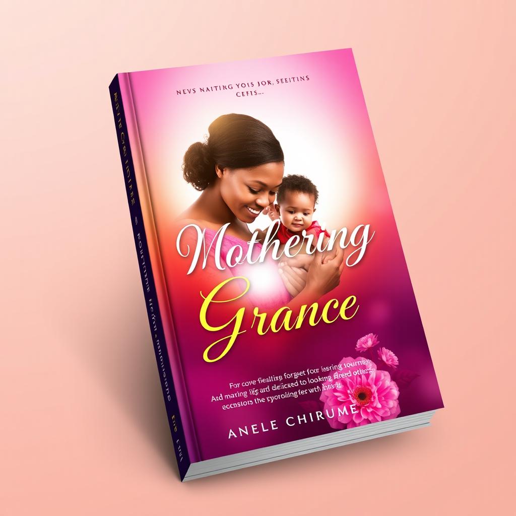 A beautiful book cover for 'Mothering Grace' authored by Anele Chirume