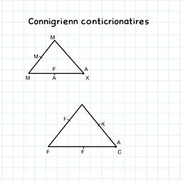 An educational diagram featuring two labeled triangles