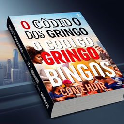A captivating book cover for 'O Código dos Gringos: Como Construir Renda Online'