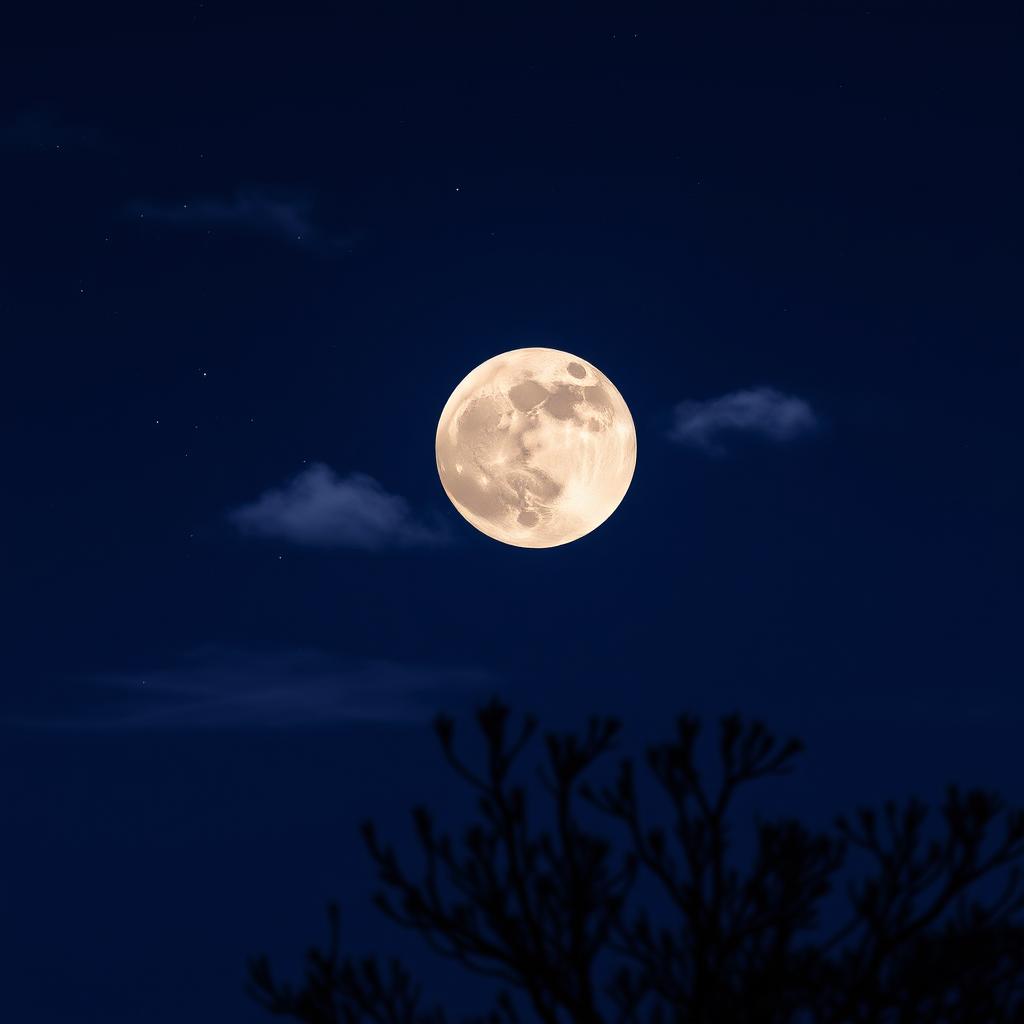 A stunning and detailed photo of the moon in a clear night sky, showcasing its craters and surface texture