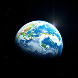 A breathtaking, high-resolution image of Earth from space, showcasing its vibrant colors and details