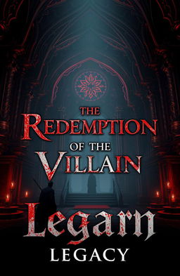 A stunning front cover for a video game titled 'The Redemption of the Villain: Legacy'