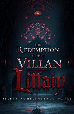 A stunning front cover for a video game titled 'The Redemption of the Villain: Legacy'