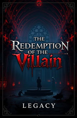 A stunning front cover for a video game titled 'The Redemption of the Villain: Legacy'