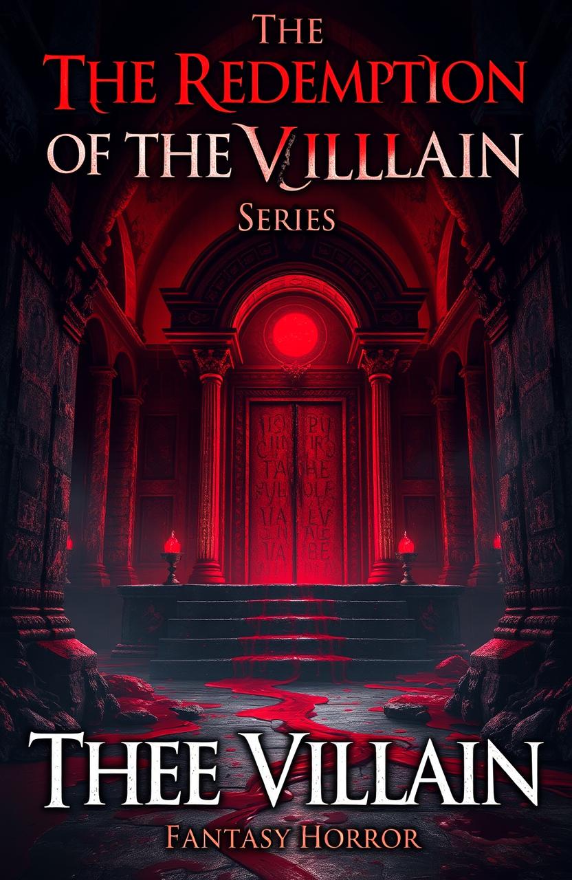 The front cover of a new fantasy horror book titled 'The Redemption of the Villain Series Book 1'