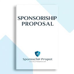A visually appealing cover design for a sponsorship proposal, featuring a modern and professional layout