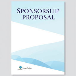 A visually appealing cover design for a sponsorship proposal, featuring a modern and professional layout